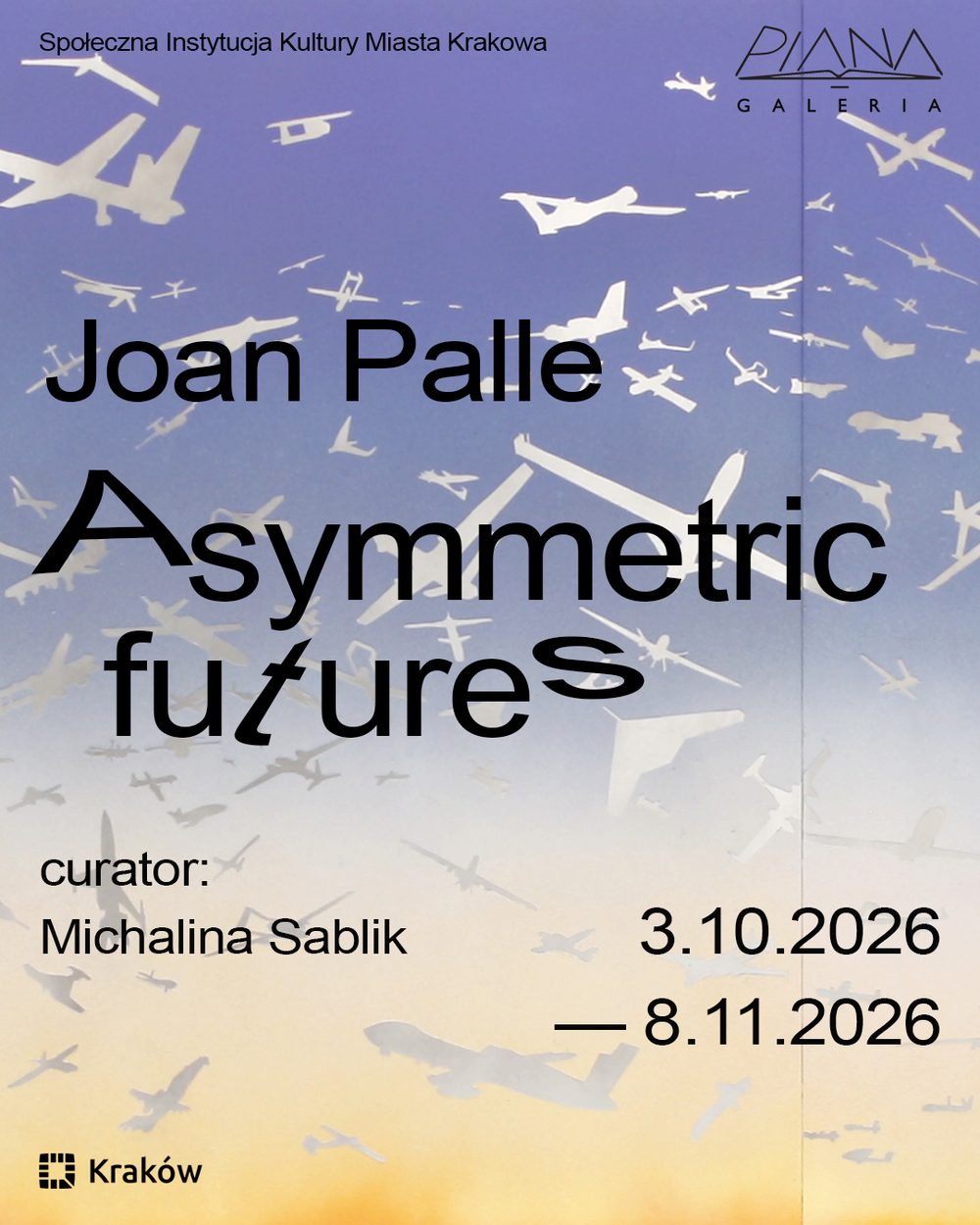 Asymmetric Futures, exhibition poster